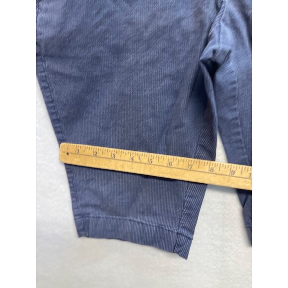 Khakis by Gap Slim City Blue White Striped Casual Shorts Size 2 Bermuda Style - Picture 6 of 11